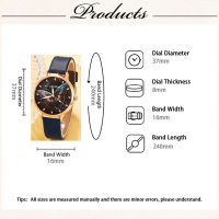 Комплект Дамски моден кварцов часовник+бижута,5 артикула, снимка 8 - Дамски - 44757184