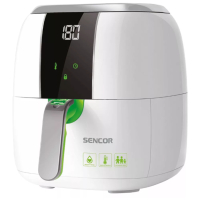 ✨Фритюрник с горещ въздух Sencor SFR 5320WH, 1400 W, 3L, Бял/Зелен, снимка 1 - Фритюрници - 44615275