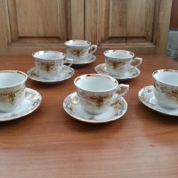 Стар български порцелан чаши за кафе, снимка 1 - Антикварни и старинни предмети - 35963593