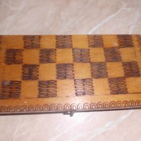 дървена кутийка за шах, снимка 2 - Шах и табла - 34580452