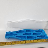 Пластмасова форма за лед с капак бутилки Coca Cola 9 гнезда, снимка 4 - Форми - 44212548