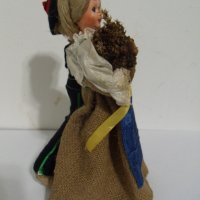 № 6833 стара кукла   - височина 19 см   - синтетика , текстил , снимка 5 - Други ценни предмети - 39759446