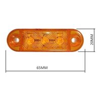 10 БРОЯ 12V 24V LED Диоден Габарит с 3 диода за бус платформа камион, снимка 2 - Аксесоари и консумативи - 44790495