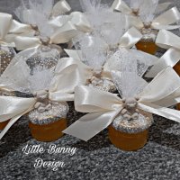 Декорирано бурканче с мед-подарък за погача,кръщене или сватба, снимка 14 - Подаръци за кръщене - 38856978