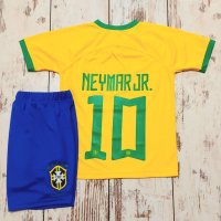 Бразилия Екип Неймар с анцуг и къс ръкав  калци Бразилия 2024г, снимка 2 - Футбол - 44367692