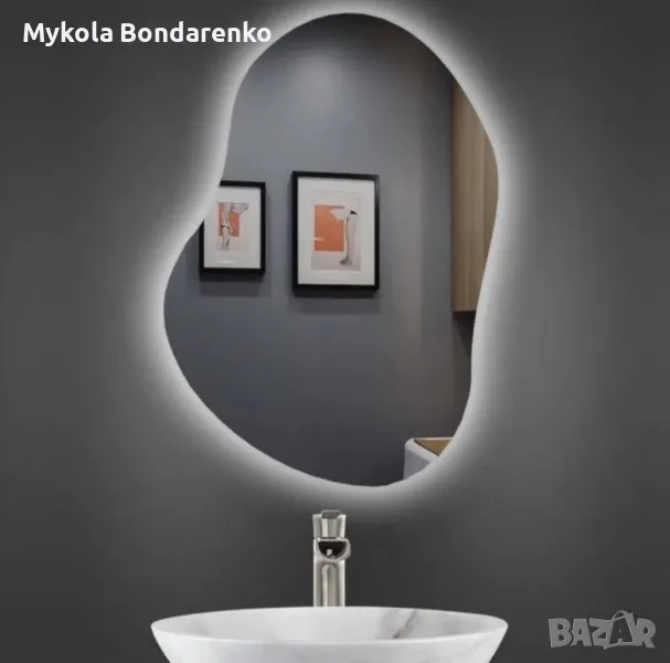 Фигурно огледало с LED осветление LM Shadow Gaze, снимка 1