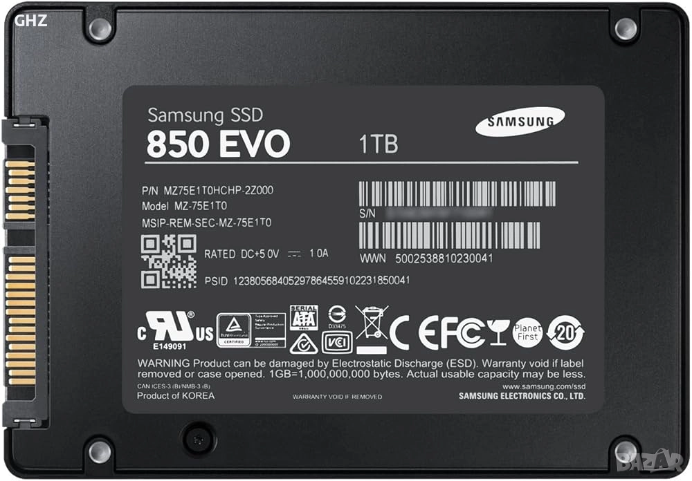 Samsung 850 EVO 1 TB / SATA / SSD, снимка 1