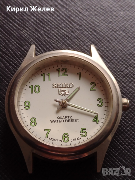 Часовник SEIKO QUARTZ WATER RESIST JAPAN MOVT без стъкло за части колекция 43604, снимка 1