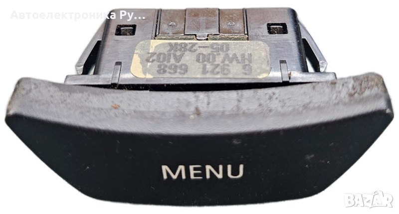 BMW E60 E61 БУТОН МЕНЮ РАДИО 6921668, снимка 1