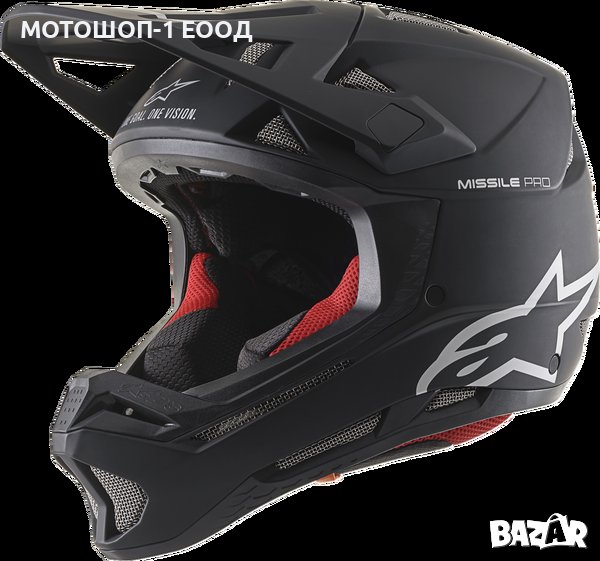 НОВА каска на ALPINESTARS черен мат SM5 SOL BK/GY GL , раз. L MTB МТВ, снимка 1