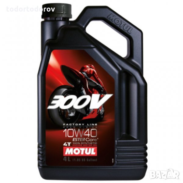 Моторно масло MOTUL 300V 4T 10W-40 -4 литра, снимка 1