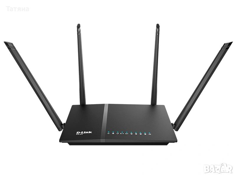 Двубандов рутер D-Link AC1200, 1167Mbps, 2.4GHz(300Mbps), 5GHz(867Mbps) Wi-Fi Gigabit, снимка 1