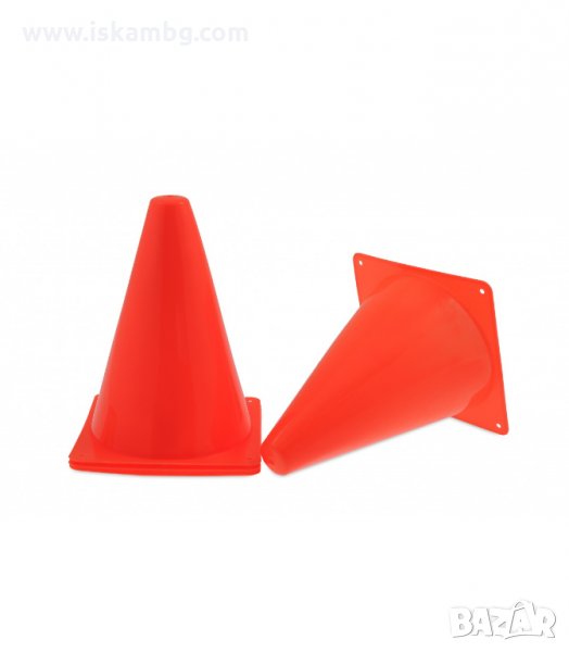 4БР. ПЛАСТМАСОВИ ОРАНЖЕВИ КОНУСИ - код 1079647, снимка 1