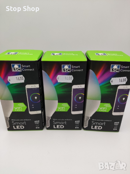 Смарт крушки led smart лед rgb wifi Bluetooth , снимка 1