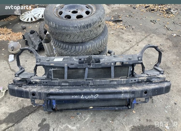 Vw lupo 2001година 1.4i Маска с предна греда и воден радиатор, снимка 1