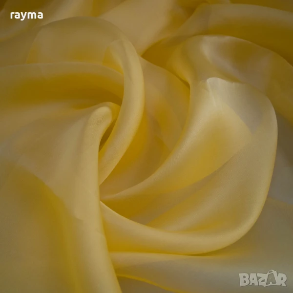 Плат Италианска дизайнерска копринена органза, снимка 1