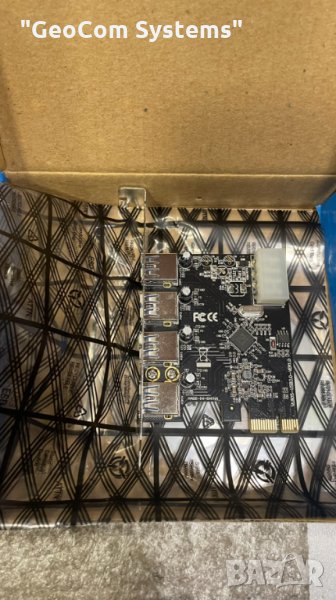 USB v.3.0 раширителна карта (PCI-Ex 1x, 4xUSB v.3.0), снимка 1