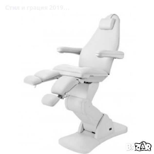 Стол за педикюр Cubo (5 мотора) - тъмно сив/бял, снимка 1