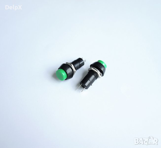 Бутон незадържащ червен НО 250V 3A Ф10mm, снимка 1