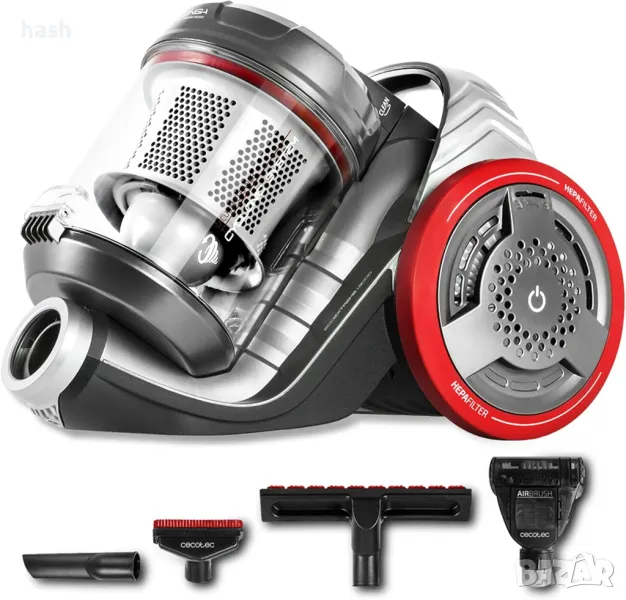 Прахосмукачка без торба Conga - Ecoextreme 3000, HEPA, сива, снимка 1