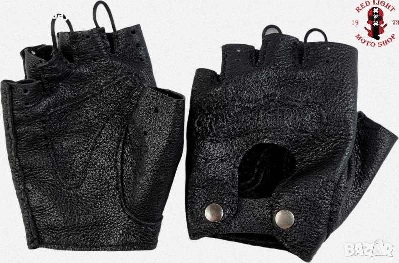 №3965 НОВИ Кожени ръкавици без пръсти ръчна изработка, снимка 1