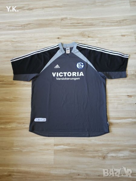 Оригинална мъжка тениска Adidas Climalite x F.C. Schalke 04 / Season 01-03 (Away), снимка 1