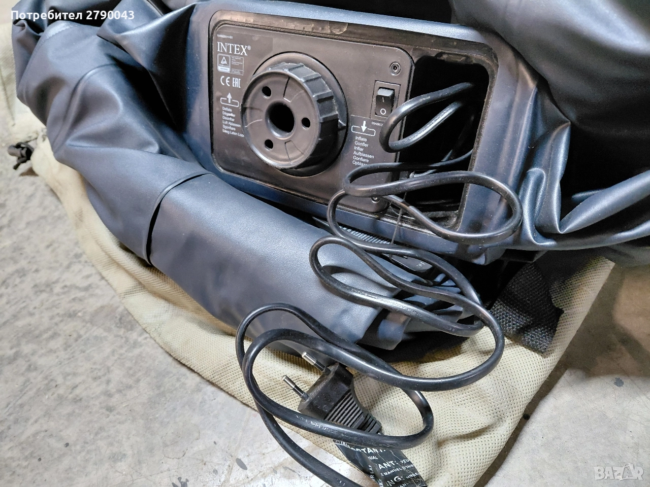 надуваемо легло , снимка 1