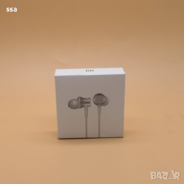 Слушалки с микрофон Xiaomi Mi In-Ear Headphones Basic сребристи, снимка 1