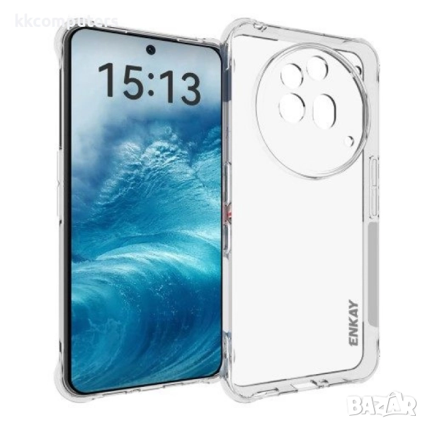 Nothing Phone (3a) Pro Удароустойчив ENKAY Силиконов Калъф и Протектор, снимка 1