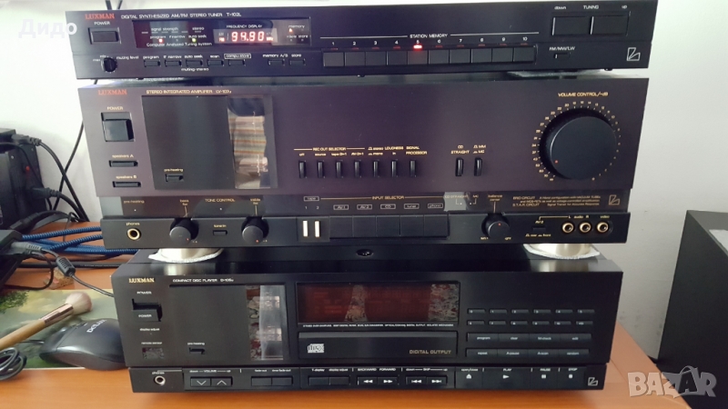 LUXMAN LV-107u hybrid  + LUXMAN D-105u hybrid + LUXMAN T-102L , снимка 1
