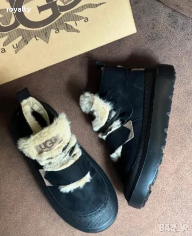 UGG Черни Дамски Зимни Боти 36-40 Номер , снимка 1