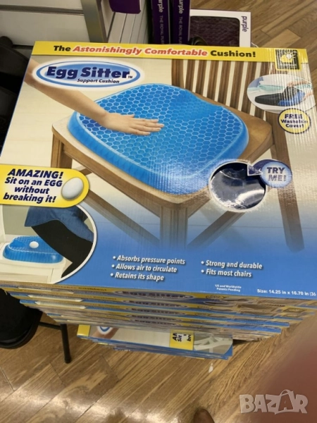 Ортопедична гел възглавница за стол Egg sitter, снимка 1