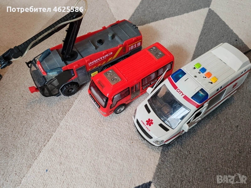 сет от пожарна, автобус и линейка , снимка 1