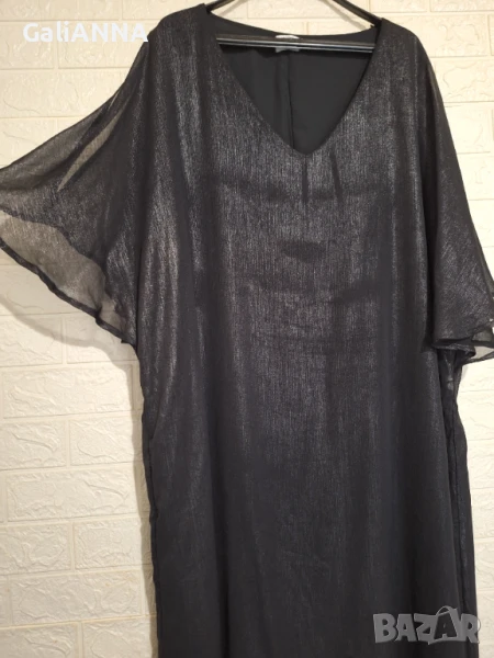СТРАХОТНА СРЕБРИСТА РОКЛЯ 3XL-4XL, снимка 1