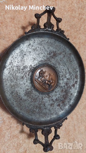 ЧУГУНЕН СЪД ОТ ZIMMERMANN VERLAG BEI HANAU ОКОЛО 1860 Г, снимка 1