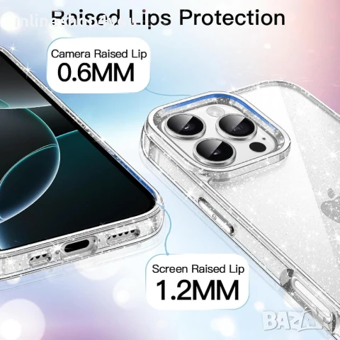 Блестящ Кейс Glitter Case за Apple iPhone 16 Pro / Max, снимка 3 - Калъфи, кейсове - 51152141