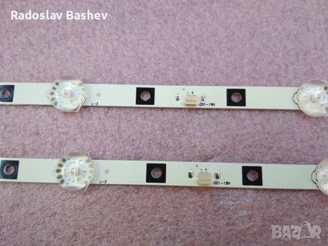 Диодни ленти комплект 2 бр JS-D-AP3216-062EC ,HY-B320,6 Диода 3V, снимка 3 - Части и Платки - 50866016