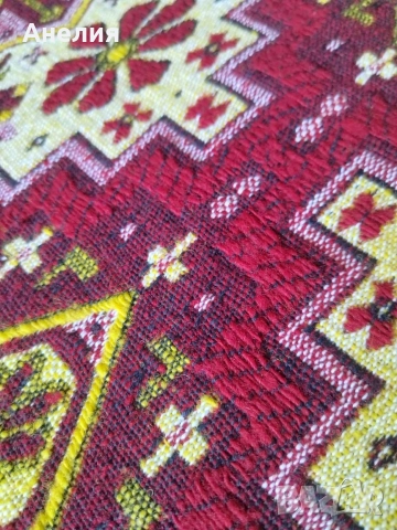 Двулицев вълнено жакардов килим , снимка 4 - Килими - 52940663