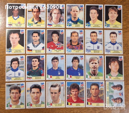 Стикери Панини САЩ '94