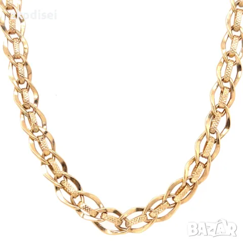 Златен синджир 12,18гр. 55см. 14кр. проба:585 модел:3945-4, снимка 2 - Колиета, медальони, синджири - 48597745