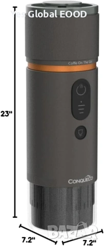 ONQUECO 12V Портативна еспресо машина за кола , снимка 3 - Кафемашини - 53640051