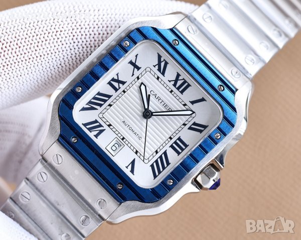 Мъжки часовник Cartier Santos de Cartier с автоматичен механизъм, снимка 2 - Мъжки - 39336325