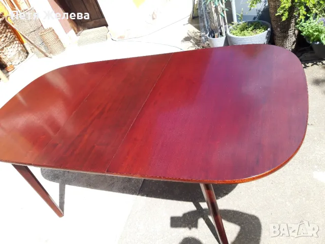 Трапезна маса (разтегателна) 180/90/73см, снимка 4 - Маси - 50330722