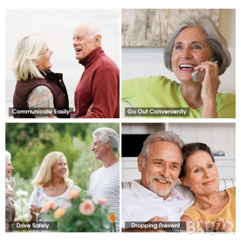 Акумулаторни слухови апарати Britzgo с усилвател и намаляване на шума, снимка 8 - Други - 51147733