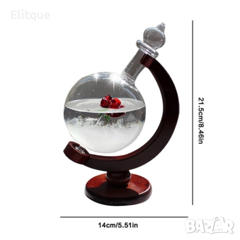 Красив глобус с кристали които предсказват времето TQY1, снимка 4 - Други стоки за дома - 52816965