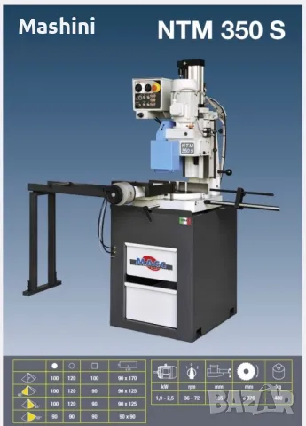 Полуавтоматичен вертикален циркуляр за метал MACC NTM 350S, снимка 10 - Циркуляри - 50000801