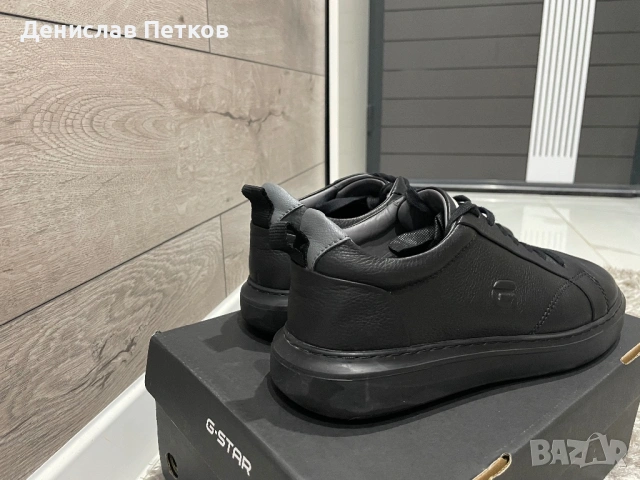 Черни мъжки кецове G-Star Raw, снимка 9 - Кецове - 53215893