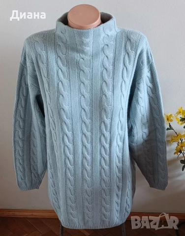 Дамски пуловер-ламска вълна и кашмир