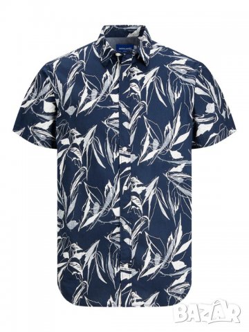 JACK & JONES Риза JORCRAYON AOP SHIRT SS LN