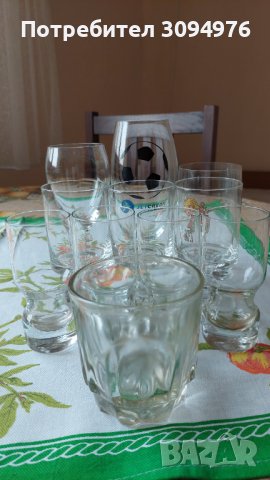 Стъклени чаши единични бройки по 0,70